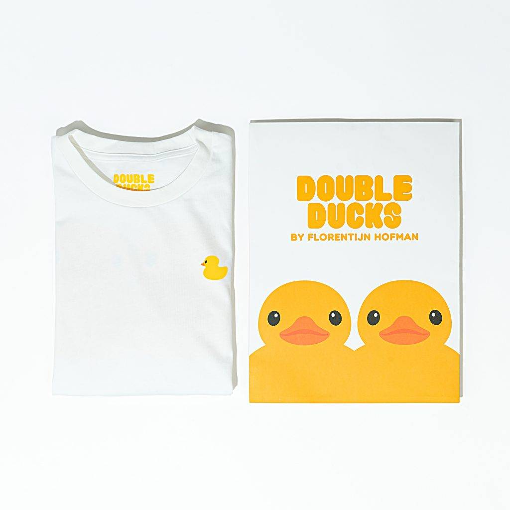 黃鴨 DOUBLE DUCKS成人限定款T恤白色）HK$350