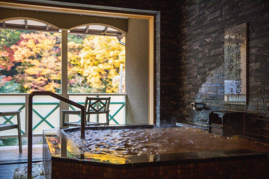 有馬溫泉酒店 旅館設有2間高級套房，房內有能欣賞紅葉美景的私人溫泉。