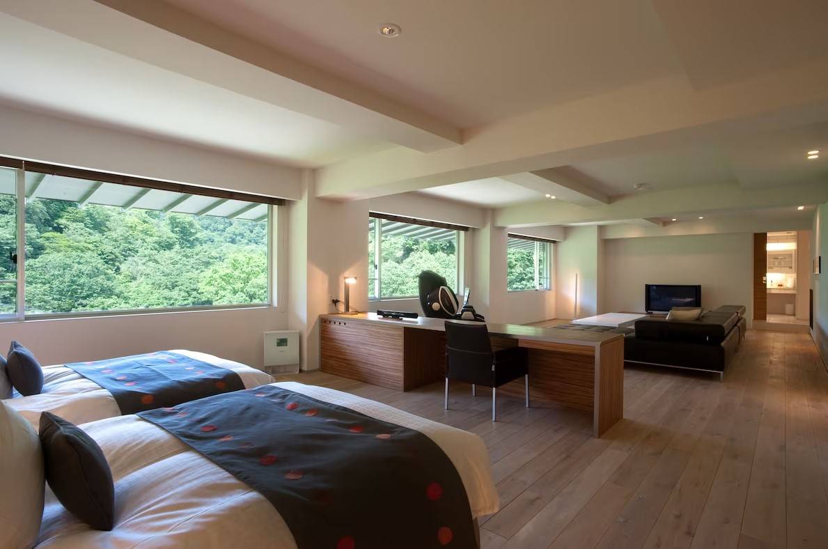 登別酒店 登別溫泉酒店 房間非常寬敞，部份客房最多可容納4名成人。