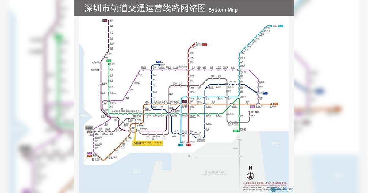 深圳地鐵線路圖 cplt2
