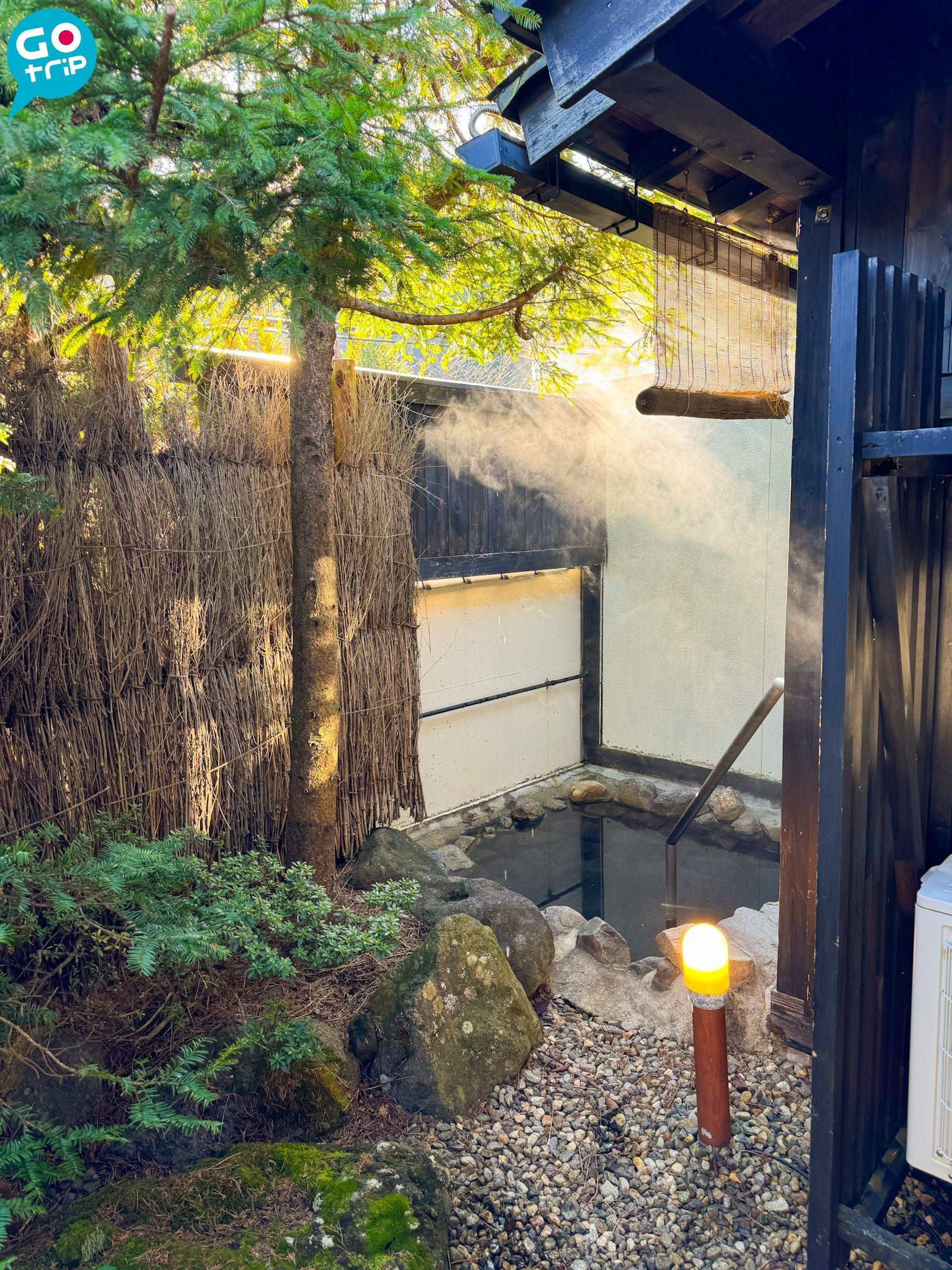 名古屋自由行 岡田旅館和樂亭每間房均有室內和室外溫泉。