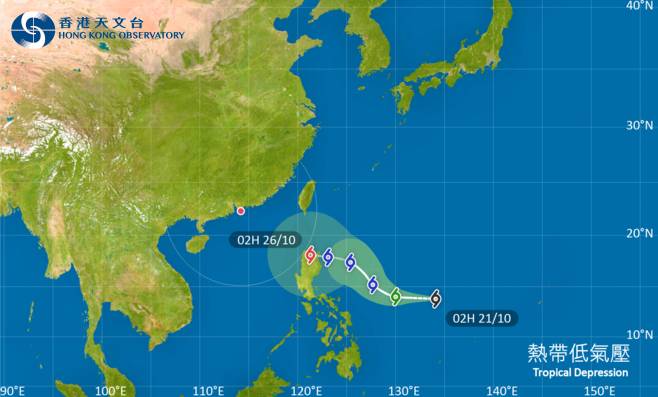 位於菲律賓以東之西北太平洋的熱帶氣旋會在未來數日移向呂宋以東海域