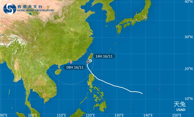 天兔會在今日橫過台灣南部並逐漸消散