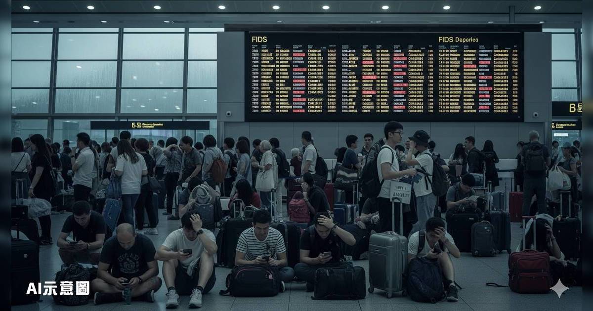 機場百班航班取消