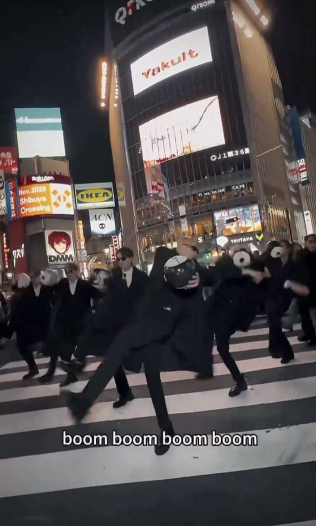 f3籃團 澀谷拍片爭議 (圖片來源:X@JapanBanZaiLove)