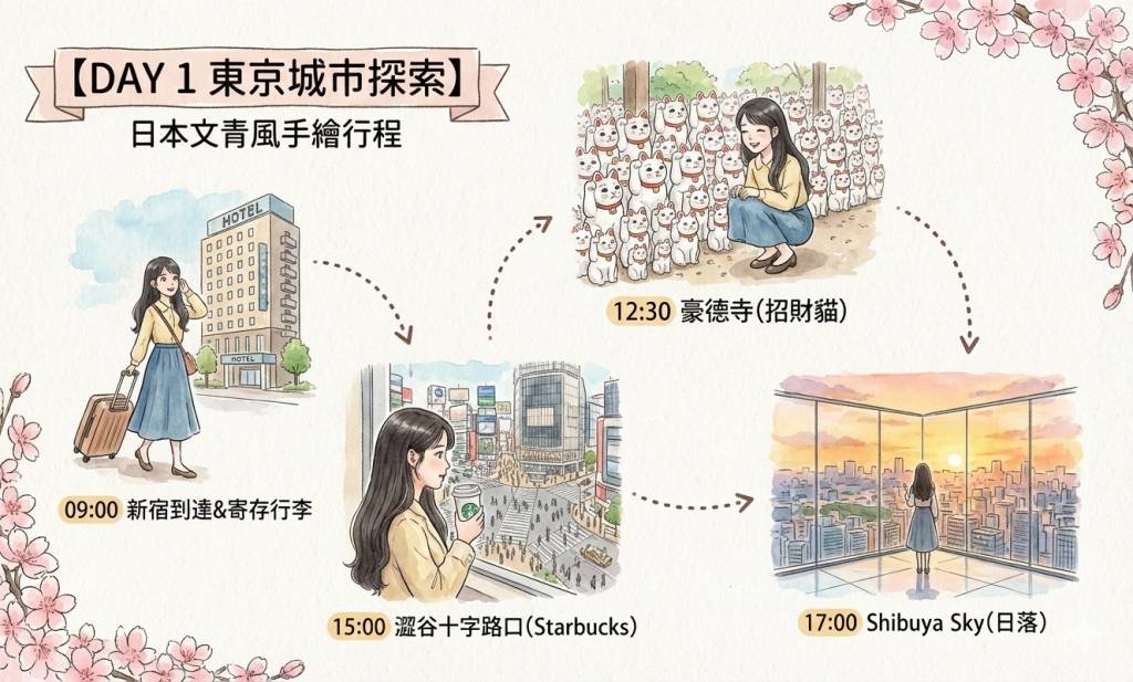 ai繪圖 旅遊規劃 (圖片來源:GOtrip編輯部)