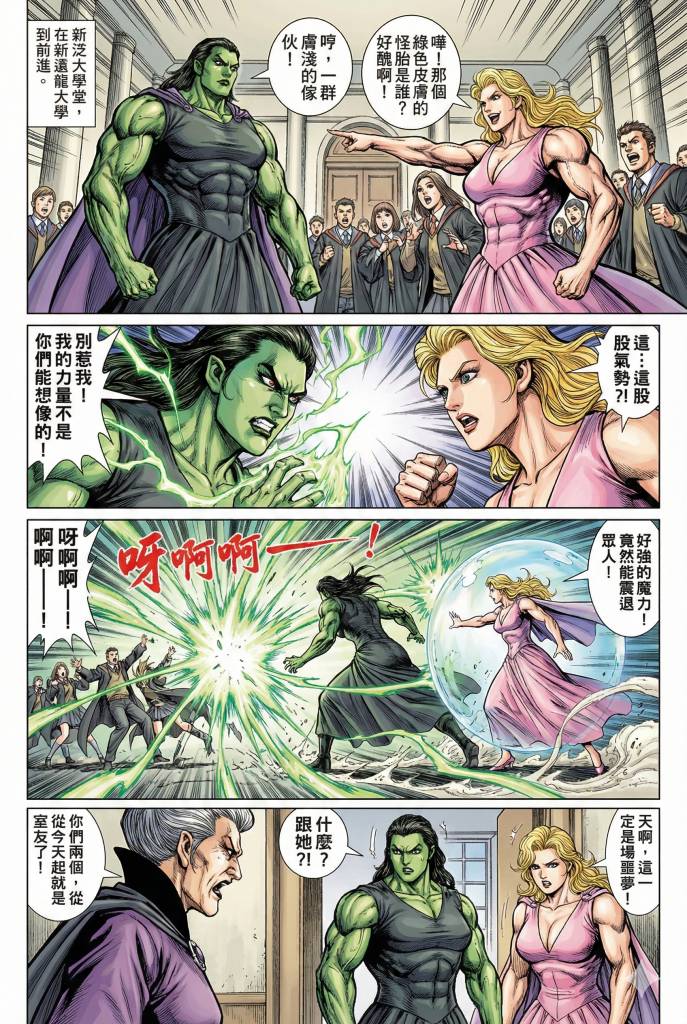 ai繪圖 港漫風格 魔法壞女巫經典情節(圖片來源:Gotrip編輯部)