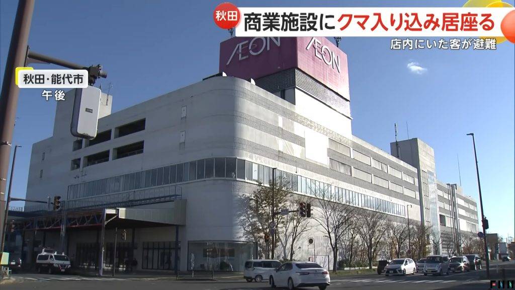 日本熊害 aeon商場 (圖片來源:FNNプライムオンライン)