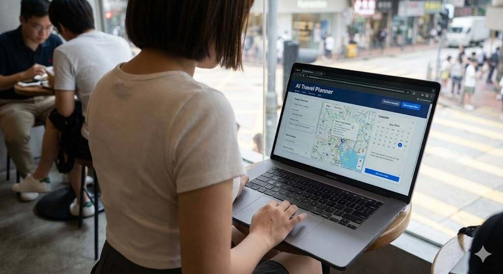 旅遊kol ai衝擊 (圖片來源:AI示意圖)